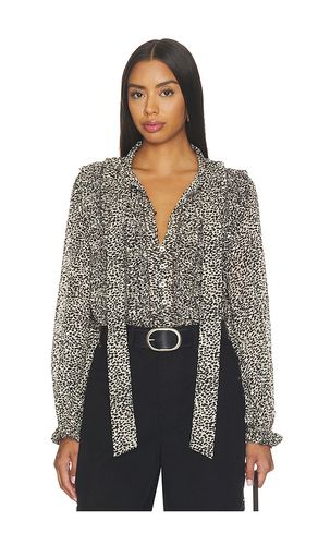 Charlize Print Longsleeve Bow Top en . Taille M. Also en S, XS, XXS - Sea - Modalova