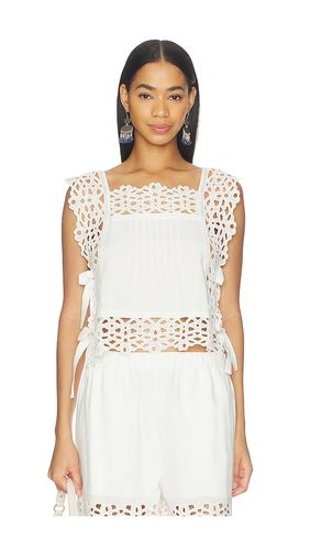 Leila Eyelet Sleeveless Top en . Taille L. Also en S, XL, XS - Sea - Modalova