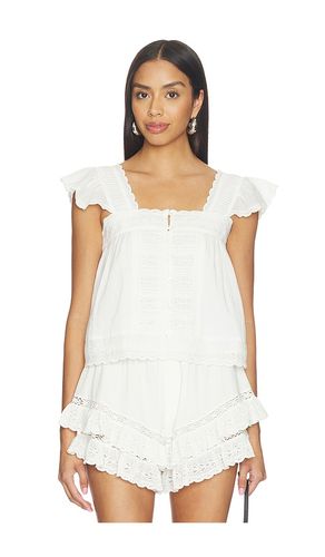 Eliza Solid Flutter Sleeveles Top en . Taille L. Also en - Sea - Modalova