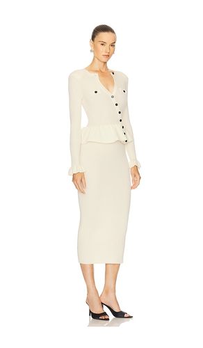 ROBE MIDI ASYMÉTRIQUE EN MAILLE en . Taille XS. Also en S - self-portrait - Modalova