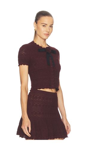 Pointelle Knit Top en . Taille XS. Also en S, M - self-portrait - Modalova
