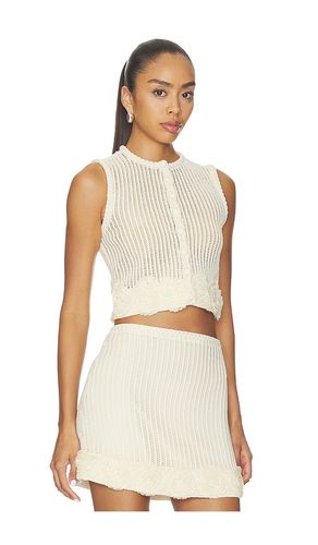 Crochet Flower Knit Top en . Taille L. Also en S, XS - self-portrait - Modalova