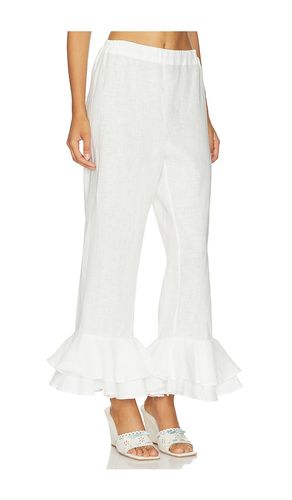 PANTALON LOUNGE EN LIN AVEC FOULARD CHA-CHA en . Taille S. Also en M, L - Sleeper - Modalova