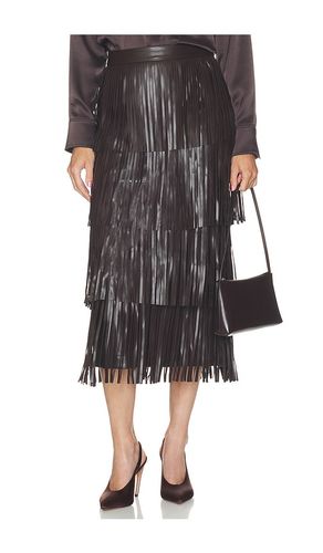 JUPE ZA ZA FAUX LEATHER FRINGE en . Taille L. Also en M, S, XS - SIMONMILLER - Modalova