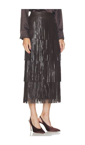 JUPE ZA ZA FAUX LEATHER FRINGE en . Taille L. Also en S, XS - SIMONMILLER - Modalova