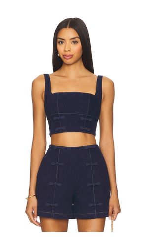 TOP EN DENIM BRIDGETTE en . Taille 0. Also en 2, 4, 6, 8, 10, 12 - SAU LEE - Modalova