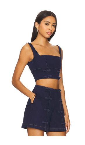 TOP EN DENIM BRIDGETTE en . Taille 0. Also en 10, 12, 4, 6 - SAU LEE - Modalova