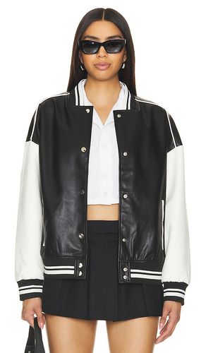 BLOUSON PARKER FAUX LEATHER VARSITY in . Size M, S, XS - superdown - Modalova