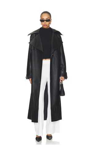 Astra Faux Leather Trench en . Taille L. Also en M, S, XL, XS, XXS - superdown - Modalova
