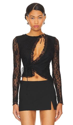 Anahi Wrap Lace Top en . Taille M. Also en S, XS - superdown - Modalova