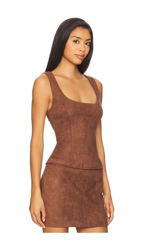 Patsie Faux Suede Top en . Taille L. Also en M, S, XL, XS, XXS - superdown - Modalova