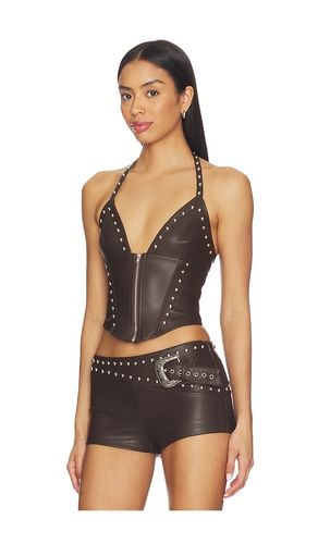 Melisa Faux Leather Top en . Taille XXS. Also en XS, S, M, L - superdown - Modalova
