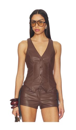 Karina Faux Leather Vest en . Taille S. Also en XS - superdown - Modalova