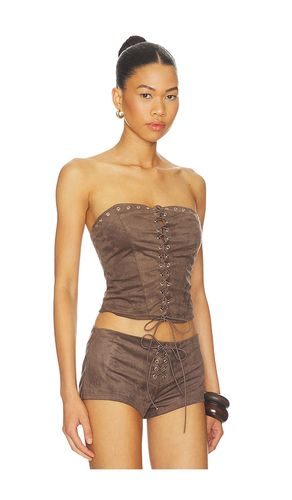 Spence Faux Suede Top en , . Taille L. Also en M, S, XL, XS - superdown - Modalova