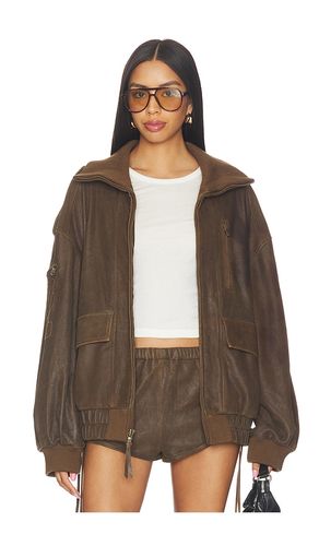 Fontaine Leather Bomber Jacket en . Taille L. Also en S, XL, XS - SPELL - Modalova