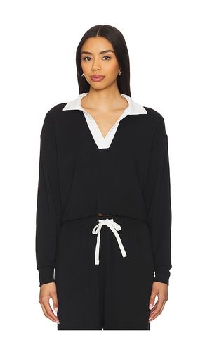 Joan Fleece Polo Long Sleeve Top en . Taille M. Also en S, XL, XS - Splits59 - Modalova