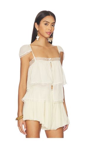 Lace Trim Babydoll Top en . Taille L. Also en XS - SWF - Modalova