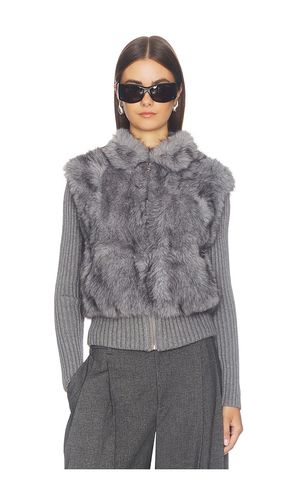 Meti Eco Fur Zip Cardigan en . Taille L. Also en M, S - Source Unknown - Modalova