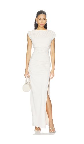 ROBE À MANCHES COURTES FENDUE ET FRONCÉE en . Taille L. Also en M, S, XS - Susana Monaco - Modalova