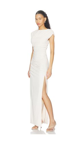 ROBE À MANCHES COURTES FENDUE ET FRONCÉE en . Taille L. Also en M, S, XS - Susana Monaco - Modalova