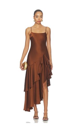 ROBE ASYMÉTRIQUE À DOUBLE VOLANTS en . Taille 0. Also en 10, 2, 4, 6, 8 - Susana Monaco - Modalova