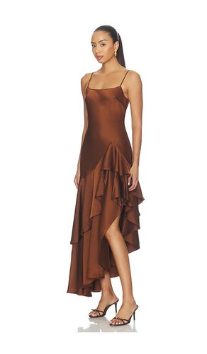 ROBE ASYMÉTRIQUE À DOUBLE VOLANTS en . Taille 0. Also en 10, 2, 4, 6, 8 - Susana Monaco - Modalova