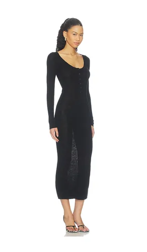 Light Merino Henley Longsleeve Dress en . Taille L. Also en M, S, XS - Susana Monaco - Modalova