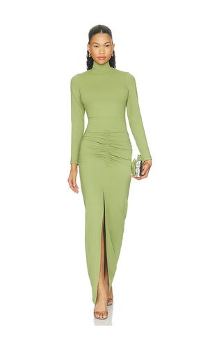 Mock Long Sleeve Slit Front Dress en . Taille XS. Also en S, M, L, XL - Susana Monaco - Modalova