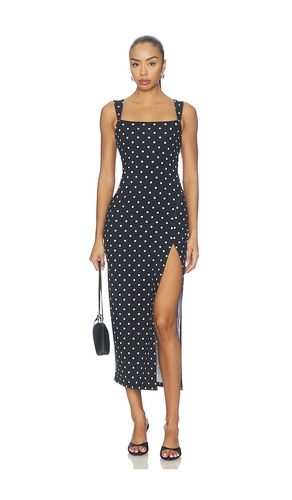 Polka Dot Angle Strap Slit Dress en . Taille XS. Also en S, M, L, XL - Susana Monaco - Modalova