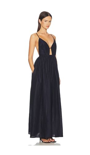 ROBE EMPIRE EN LIN UNI en . Taille XS. Also en S, M, L, XL - Susana Monaco - Modalova