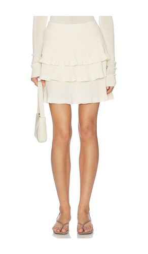 Light Merino Tiered Sweater Skirt en . Taille L. Also en M, S, XL - Susana Monaco - Modalova