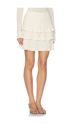 Light Merino Tiered Sweater Skirt en . Taille L. Also en M, S, XL - Susana Monaco - Modalova