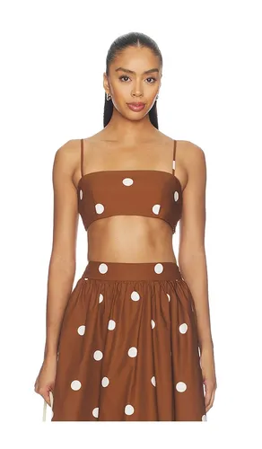 TOP CROPPED EN POPELINE À POIS en . Taille M. Also en S, XS - Susana Monaco - Modalova