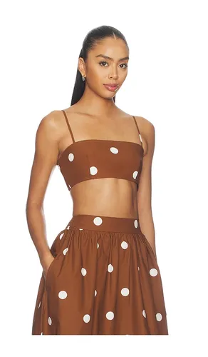 TOP CROPPED EN POPELINE À POIS en . Taille M. Also en S, XS - Susana Monaco - Modalova