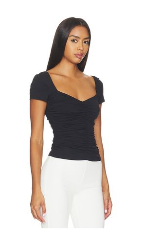 Sweetheart Shortsleeve Gathered Top en . Taille XS. Also en S, M, L, XL - Susana Monaco - Modalova