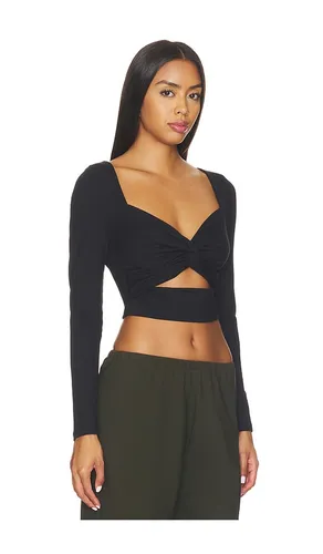 TOP Ã MANCHES LONGUES AVEC TORSION Ã L'AVANT en . Taille L. Also en M, S, XS - Susana Monaco - Modalova