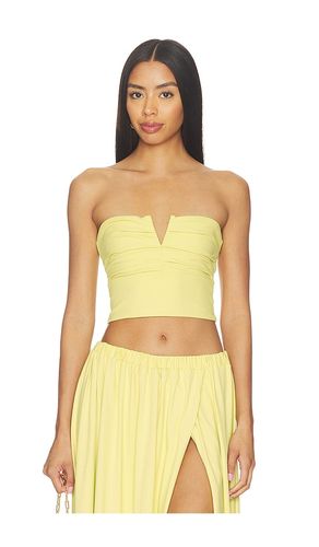 V Wire Pleated Crop Tube en . Taille XS. Also en S, M, L, XL - Susana Monaco - Modalova
