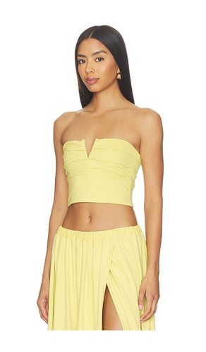 V Wire Pleated Crop Tube en . Taille XS. Also en S, M, L, XL - Susana Monaco - Modalova