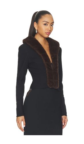 CARDIGAN À COL EN FAUSSE FOURRURE en . Taille 32. Also en 34, 36, 38, 40 - ROTATE - Modalova