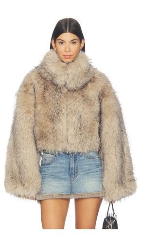 Faux Fur Crop Jacket en . Taille L/XL. Also en S/M, XXS/XS - ROTATE - Modalova