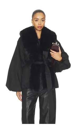 BLOUSON AVEC COL IMITATION FOURRURE en . Taille 32. Also en 34, 36, 38, 40 - ROTATE - Modalova