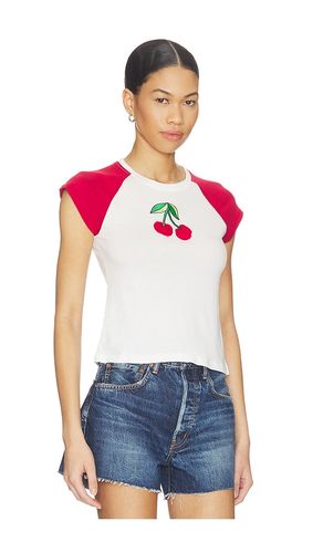 Cherries Embroidery Raglan Baby Tee en . Taille S. Also en XS, M, XL - The Laundry Room - Modalova