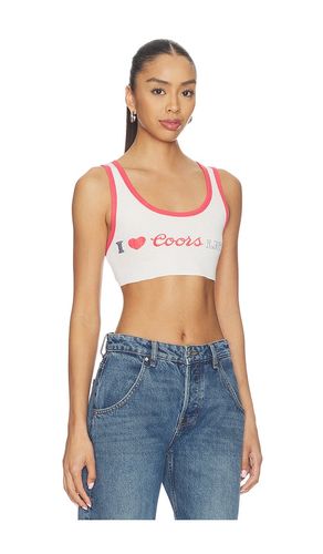 I Heart Coors Light Super Crop Rib Tank Top en . Taille L. Also en M, XL - The Laundry Room - Modalova