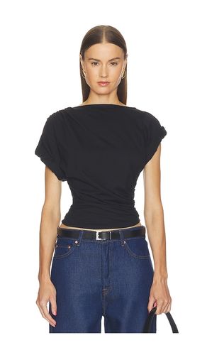 Francine Pleated Short Sleeve T-shirt en . Taille L. Also en M, S, XS - The Line by K - Modalova