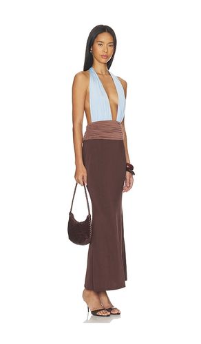 ROBE JENNI MAXI PLUNGE en , . Taille S. Also en M - Tiger Mist - Modalova