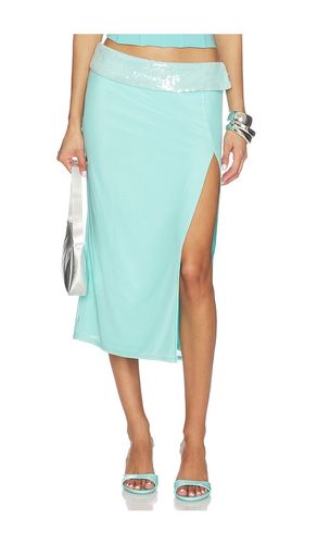 JUPE SEQUIN FOLDOVER MIDI en . Taille L. Also en M, S, XS - Tiger Mist - Modalova