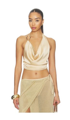 Cyrene Satin Cowl Top en . Taille XS. Also en S, M, XL - Tiger Mist - Modalova