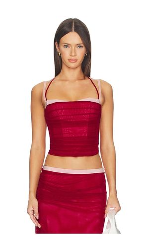 Caline Ruched Corset Top en . Taille L. Also en M, S, XS, XXS - Tiger Mist - Modalova