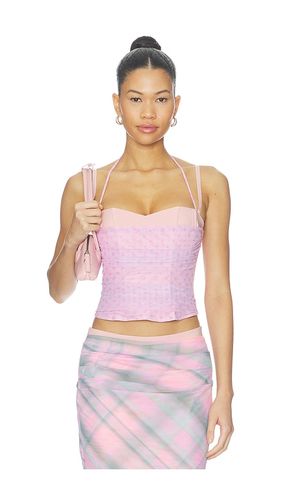 Caline Ruched Corset Top en . Taille S. Also en XS, M, L - Tiger Mist - Modalova