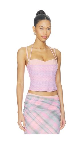 Caline Ruched Corset Top en . Taille L. Also en M, S, XS - Tiger Mist - Modalova